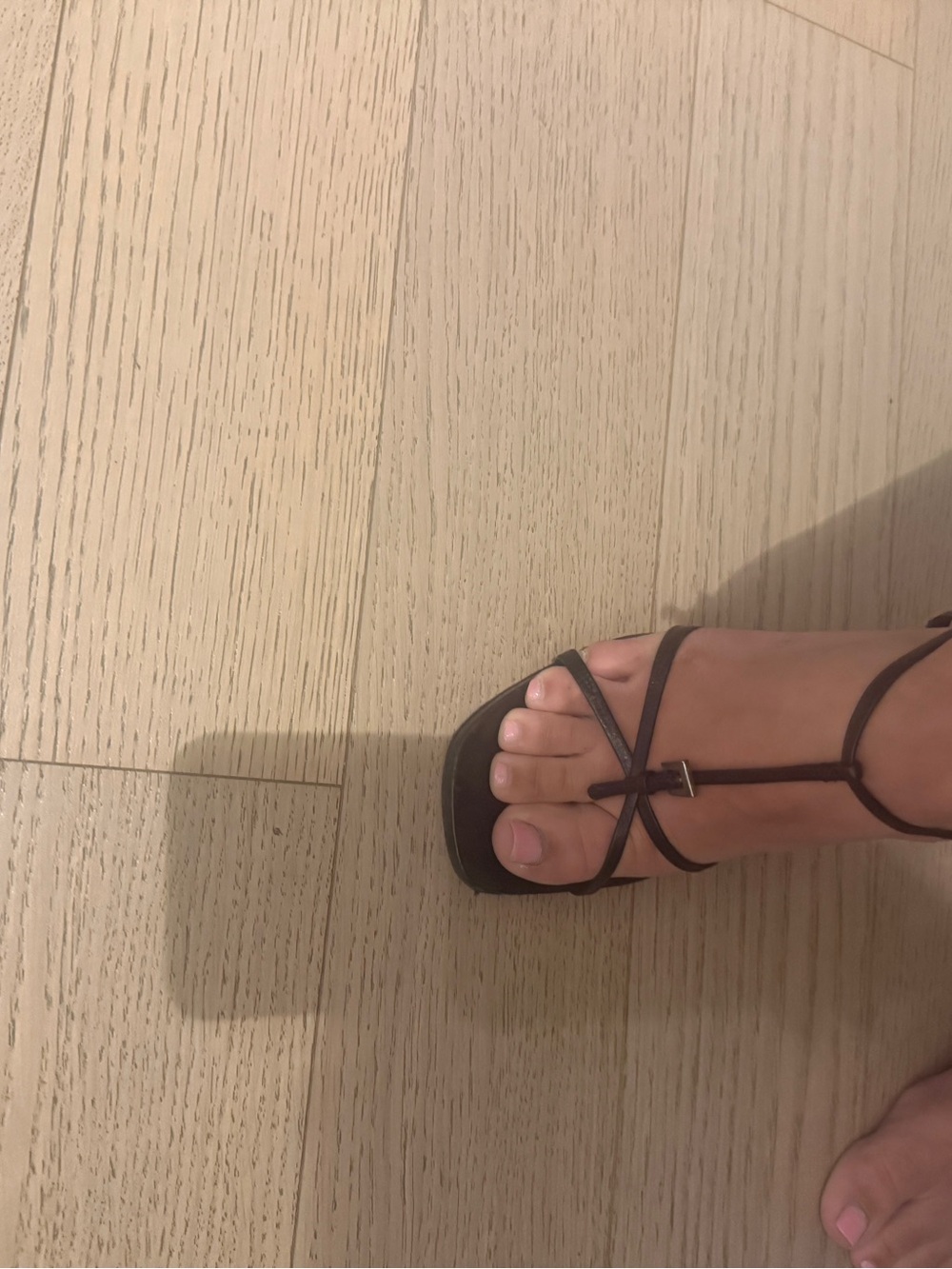 Prada Black Strappy Square-Toe Heels - Picture 7 of 10